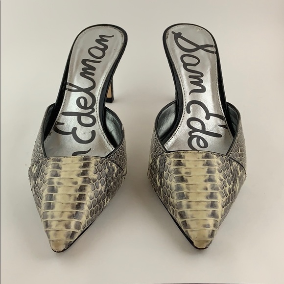 Sam Edelman Shoes - Sam Edelman snake skin Mule pointed toe